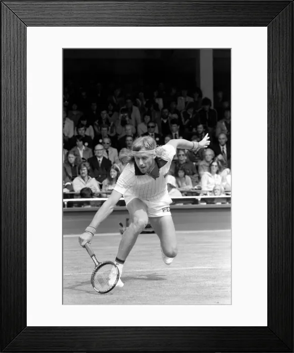 Framed Print : Wimbledon 80, 5th day. Borg v. Glickstein. June 1980 80-3345-020