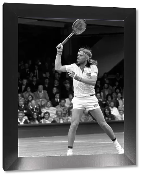 Wimbledon 80, 5th day. Borg v. Glickstein. June 1980 80-3345-018