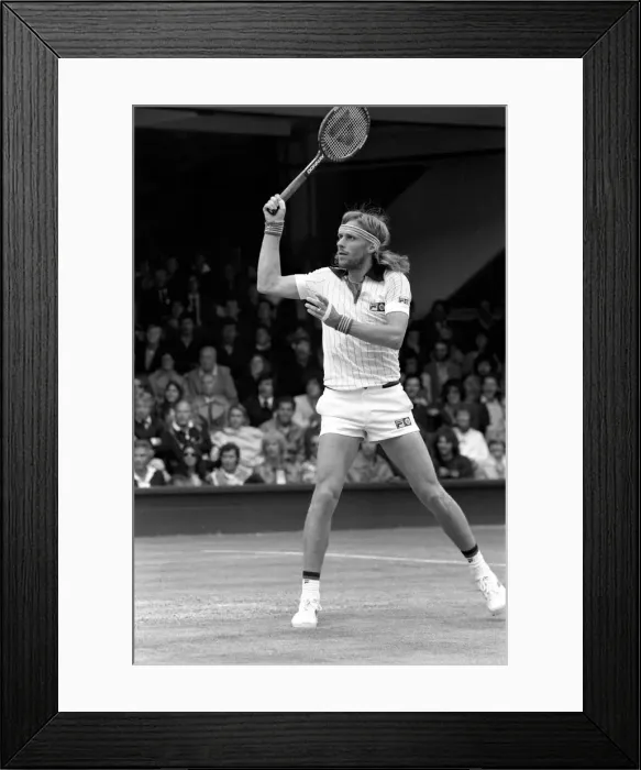 Framed Print : Wimbledon 80, 5th day. Borg v. Glickstein. June 1980 80-3345-018 Framed Print : Wimbledon 80, 5th day. Borg v. Glickstein. June 1980 80-3345-018