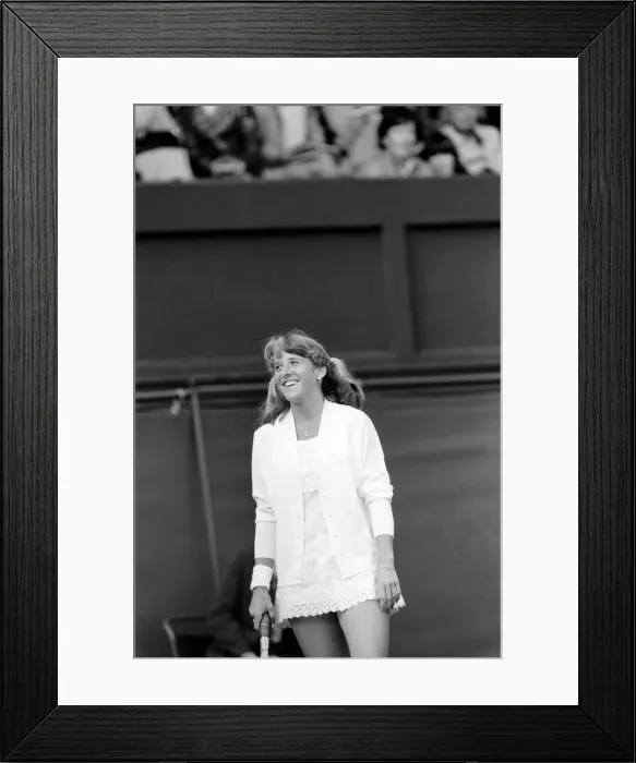 Framed Print : Wimbledon 1980: 2nd day. Tracey Austin vs. Miss A. Moulton. Tracey Austin Framed Print : Wimbledon 1980: 2nd day. Tracey Austin vs. Miss A. Moulton. Tracey Austin