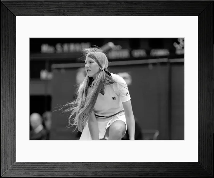 Framed Print : Wimbledon 1980. 7th day. Wade vs. Jaeger on the Centre court today. June 1980 80-3384-044 Framed Print : Wimbledon 1980. 7th day. Wade vs. Jaeger on the Centre court today. June 1980 80-3384-044