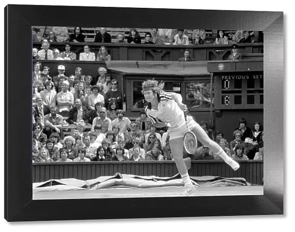 Wimbledon 80, 5th day. John McEnroe vs. Rocavert. John McEnroe. June 1980 80-3345-005