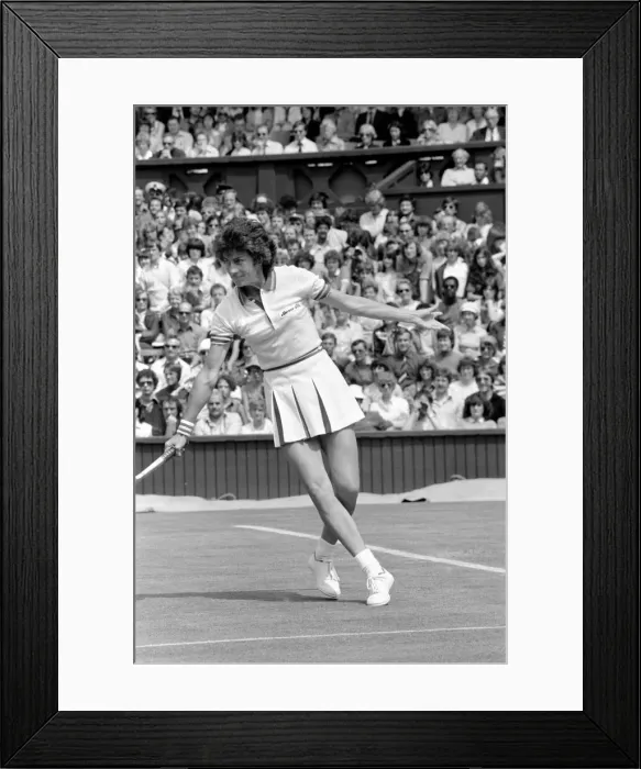 Framed Print : Wimbledon 80, 3rd Day. Comre Court. Virginia Wade v. I. Maoruga Framed Print : Wimbledon 80, 3rd Day. Comre Court. Virginia Wade v. I. Maoruga