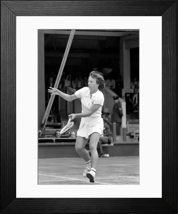 Framed Print : Wimbledon 1980. 7th day. Navratilova (U. S. ) vs. K. Jordan (U. S. ) on court one today Framed Print : Wimbledon 1980. 7th day. Navratilova (U. S. ) vs. K. Jordan (U. S. ) on court one today