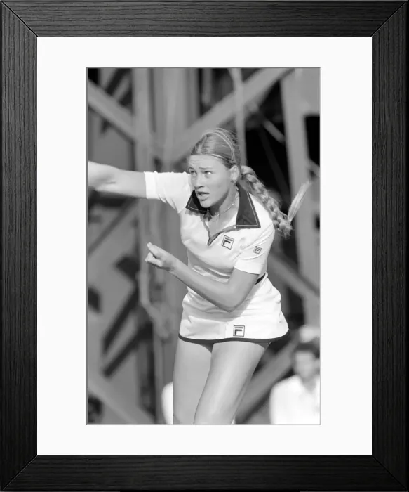 Framed Print : Wimbledon 1980: 2nd day. Tracey Austin vs. Miss A. Moulton. Miss A. Moulton Framed Print : Wimbledon 1980: 2nd day. Tracey Austin vs. Miss A. Moulton. Miss A. Moulton