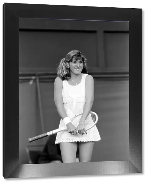 Wimbledon 1980: 2nd day. Tracey Austin vs. Miss A. Moulton. Tracey Austin