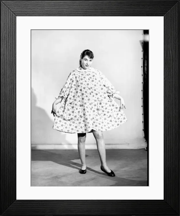 Framed Print : Clothing: Fashion: Nightwear. 1957 B492