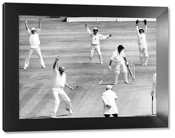 Action from the second test match between England and Australia at Old Trafford