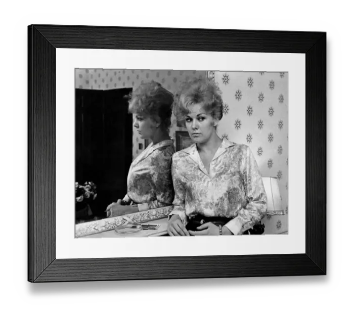 Framed Print : Kim Novak the film actress pictured in her pent-house suite at the Dorchester Hotel