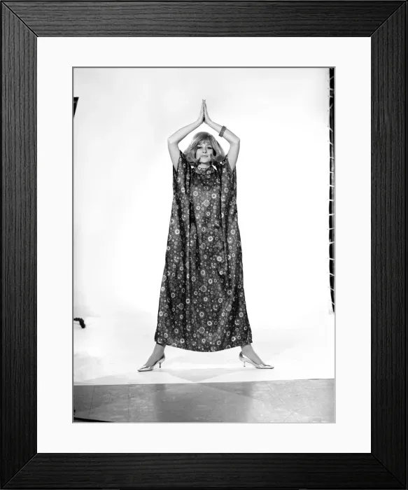 Framed Print : Model Marilyn Rickards seen here wearing a kaftan. Circa 1966 Framed Print : Model Marilyn Rickards seen here wearing a kaftan. Circa 1966