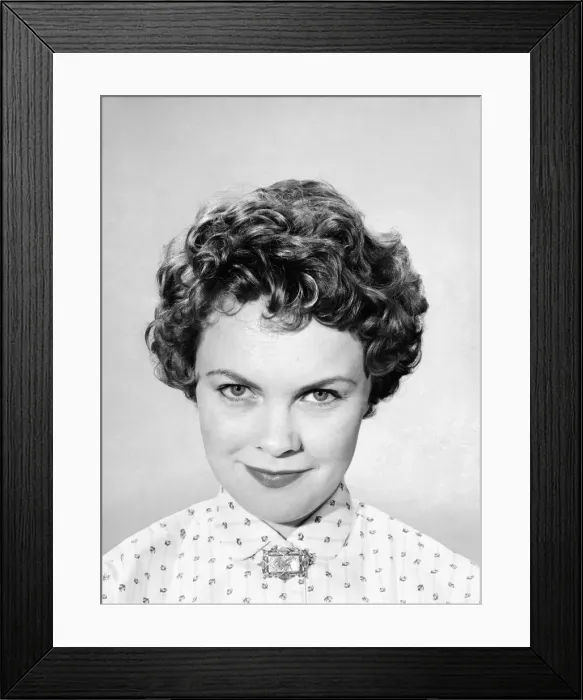 Framed Print : Fashion: Hairstyle 1957. May 1957
