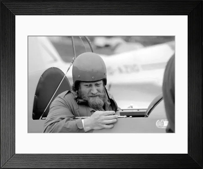 Framed Print : A pilot in his plane on the runway at Biggin Hill during the airshow. May 1975 Framed Print : A pilot in his plane on the runway at Biggin Hill during the airshow. May 1975