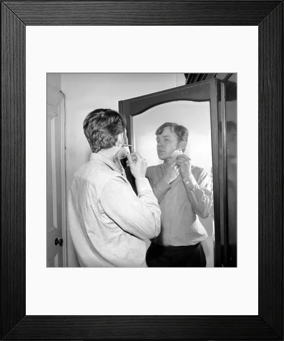 Framed Print : Champions actor William (Bill) Gaunt seen here at home. 1966 A972 Framed Print : Champions actor William (Bill) Gaunt seen here at home. 1966 A972