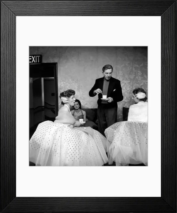 Framed Print : Entertainment: Television: Behind the scenes of Victor Sylvesters dancing club Framed Print : Entertainment: Television: Behind the scenes of Victor Sylvesters dancing club