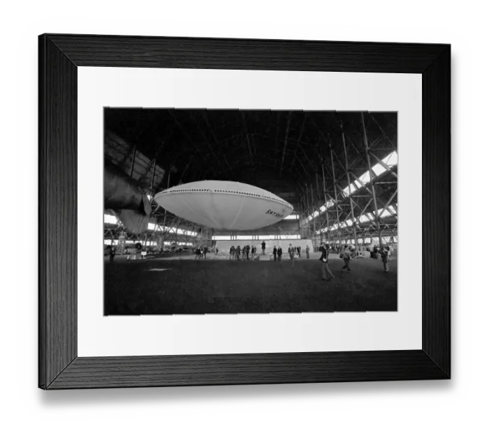 Framed Print : VVery quietly, the worlds first flying Saucer, or Skyship as its designers prefer to call