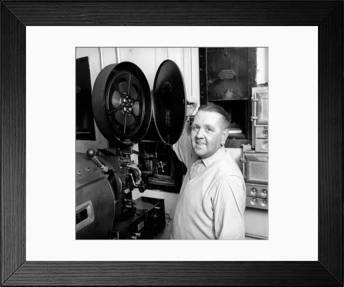 Framed Print : The Western Cinema in Leeds which is run by the Shann family