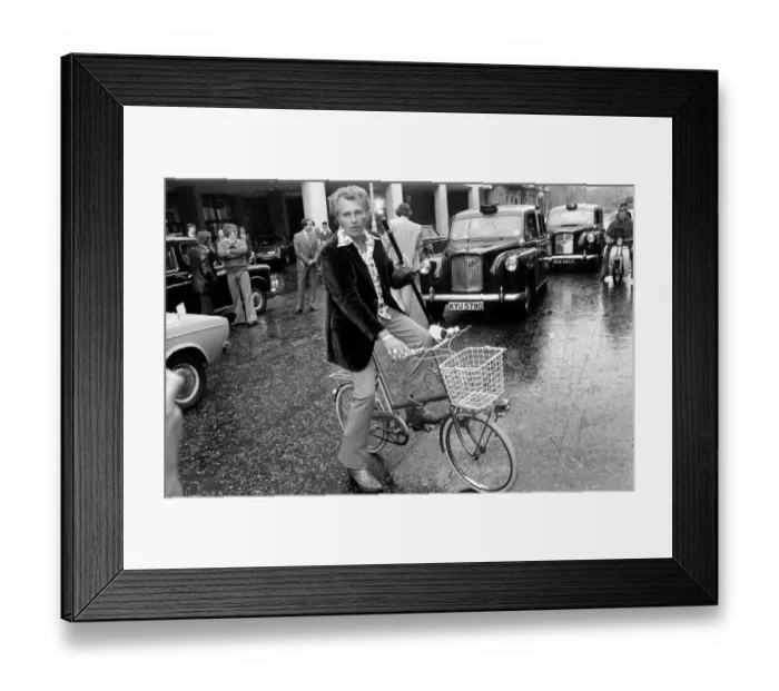 Framed Print : Evel Knievel, the worlds highest paid Dare Devil, the legend in the own life time
