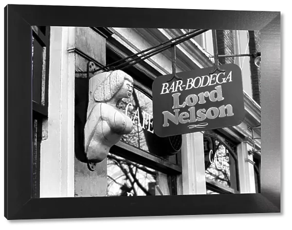 A view of 'The Lord Nelson'British bar in Amsterdam May 1975