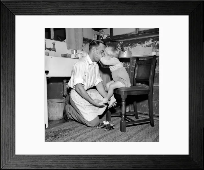 Framed Print : Father and Son. 1954 A104-001 Framed Print : Father and Son. 1954 A104-001