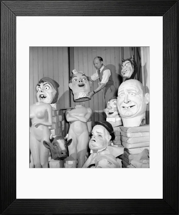 Framed Print : The workshop of a Midlands plastic figure factory, which manufacture a wide range of Framed Print : The workshop of a Midlands plastic figure factory, which manufacture a wide range of