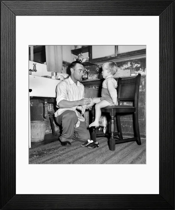 Framed Print : Father and Son. 1954 A104 Framed Print : Father and Son. 1954 A104
