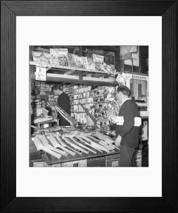 Framed Print : Sweetshops and shop assistants. 1960 A1204-004 Framed Print : Sweetshops and shop assistants. 1960 A1204-004