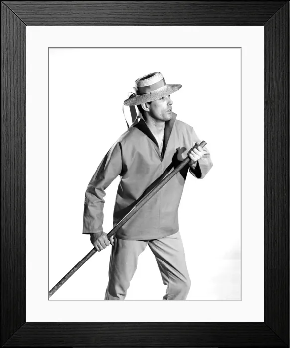 Framed Print : Model Peter Anthony wearing blue sailors shirt 1959 Framed Print : Model Peter Anthony wearing blue sailors shirt 1959