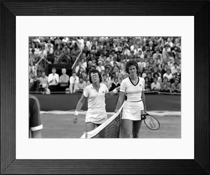 Framed Print : Wimbledon 1980. 7th day. Pam Shriver vs. B. J. King. June 1980 80-3384-020 Framed Print : Wimbledon 1980. 7th day. Pam Shriver vs. B. J. King. June 1980 80-3384-020