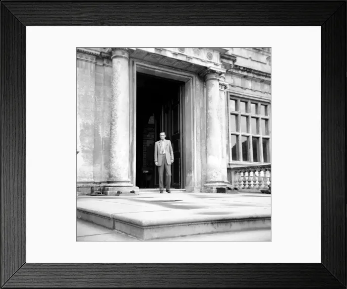 Framed Print : The Marquess of Bath seen here at Longleat house. January 1961
