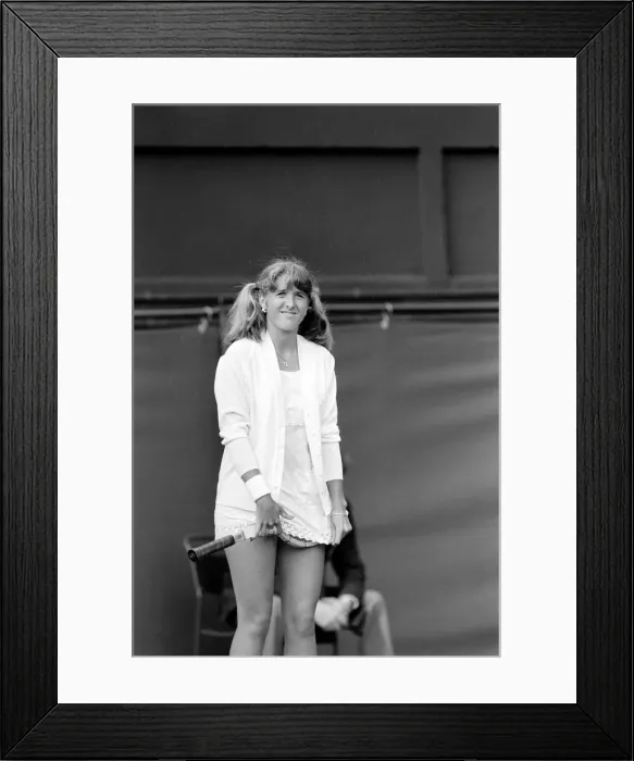 Framed Print : Wimbledon 1980: 2nd day. Tracey Austin vs. Miss A. Moulton. Tracey Austin Framed Print : Wimbledon 1980: 2nd day. Tracey Austin vs. Miss A. Moulton. Tracey Austin