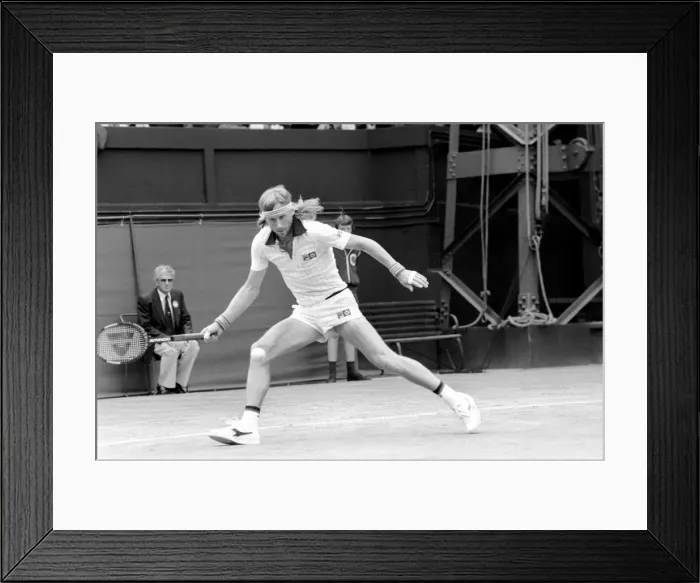 Framed Print : Wimbledon 80, 5th day. Borg v. Glickstein. June 1980 80-3345-016 Framed Print : Wimbledon 80, 5th day. Borg v. Glickstein. June 1980 80-3345-016