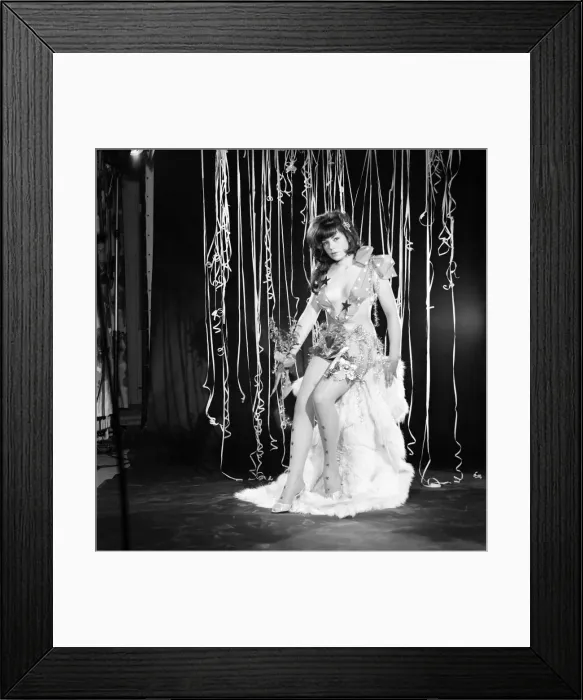 Framed Print : Yvonne Dellaway seen here dressed for a Christmas Party. December 1964 E515-003 Framed Print : Yvonne Dellaway seen here dressed for a Christmas Party. December 1964 E515-003
