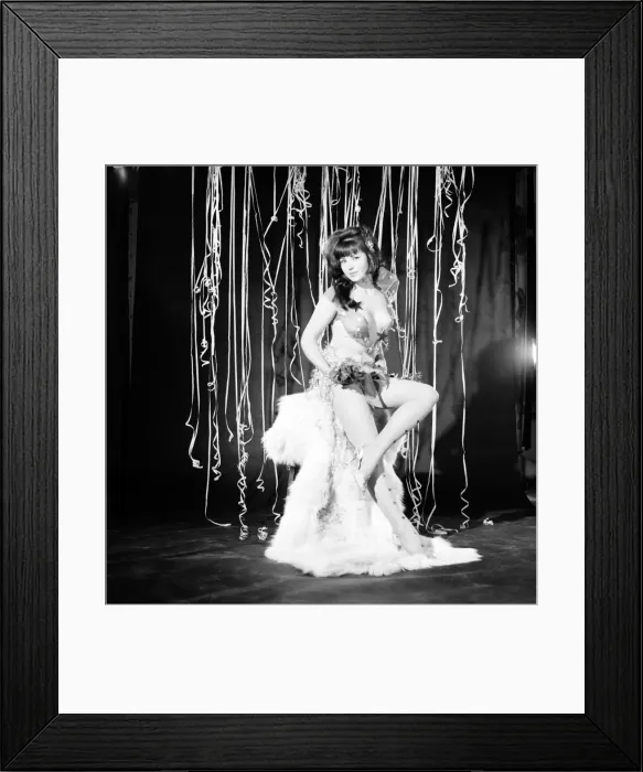 Framed Print : Yvonne Dellaway seen here dressed for a Christmas Party. December 1964 E515-007 Framed Print : Yvonne Dellaway seen here dressed for a Christmas Party. December 1964 E515-007