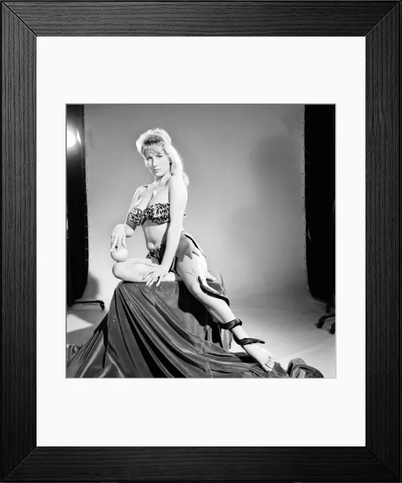 Framed Print : Model Carol Gardener as Eve about to take a bite from the apple. 1960 E421-009