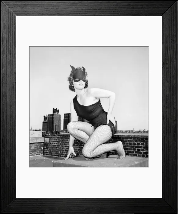 Framed Print : Women dressed as She Devil. Model: Pamela Dennis. May 1957 E270-008 Framed Print : Women dressed as She Devil. Model: Pamela Dennis. May 1957 E270-008