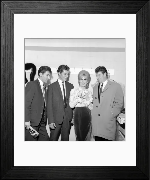 Framed Print : Singer Dusty Springfield seen here signing autographs. Circa 1962 Framed Print : Singer Dusty Springfield seen here signing autographs. Circa 1962