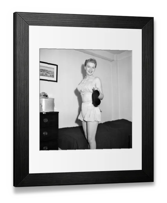 Framed Print : Clothing: Fashion: Eye Mask. 1953 B130-006
