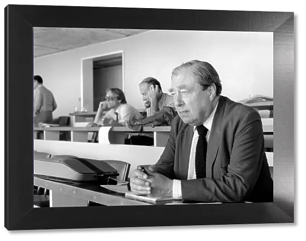 Cricket commentator John Arlott in the Press Box at Lord s. June 1980
