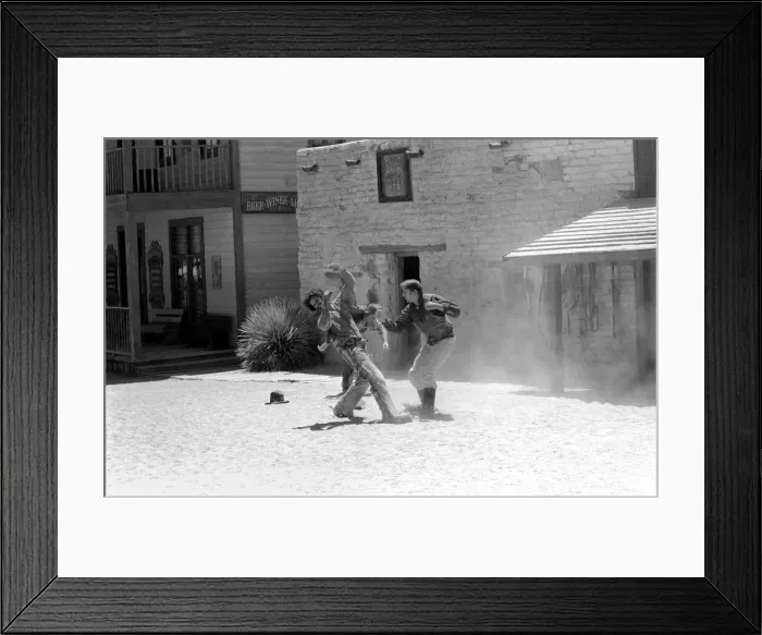 Framed Print : The highlight of a visit to Old Tucson, the famous movie location in the Arizona desert Framed Print : The highlight of a visit to Old Tucson, the famous movie location in the Arizona desert