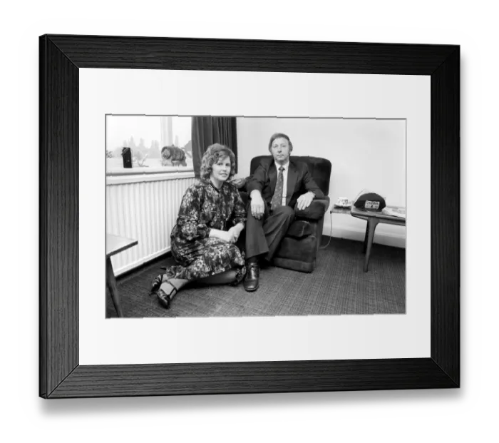 Framed Print : Arthur Scargill: Leader of the National Union of Miners Arthur Scargill at home with his Framed Print : Arthur Scargill: Leader of the National Union of Miners Arthur Scargill at home with his