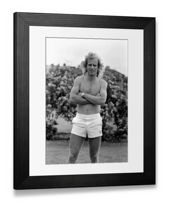 Framed Print : American tennis star Vitas Gerulaitis. June 1980 80-03078-004 Framed Print : American tennis star Vitas Gerulaitis. June 1980 80-03078-004