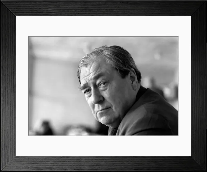 Framed Print : Cricket commentator John Arlott in the Press Box at Lord s. June 1980 Framed Print : Cricket commentator John Arlott in the Press Box at Lord s. June 1980