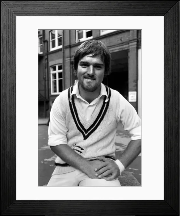 Framed Print : Cricketer Mike Gatting. June 1980 Framed Print : Cricketer Mike Gatting. June 1980