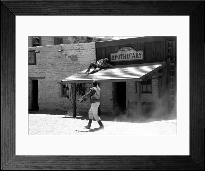 Framed Print : The highlight of a visit to Old Tucson, the famous movie location in the Arizona desert Framed Print : The highlight of a visit to Old Tucson, the famous movie location in the Arizona desert