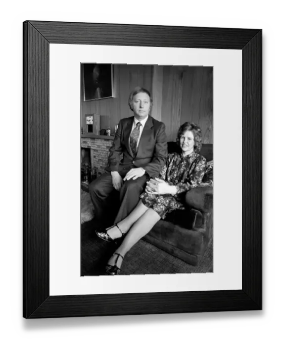Framed Print : Arthur Scargill: Leader of the National Union of Miners Arthur Scargill at home with his Framed Print : Arthur Scargill: Leader of the National Union of Miners Arthur Scargill at home with his