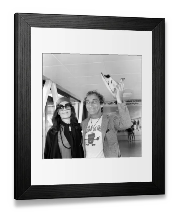 Framed Print : Pop eyed Marty Feldman with a spring onion in his lapels Framed Print : Pop eyed Marty Feldman with a spring onion in his lapels