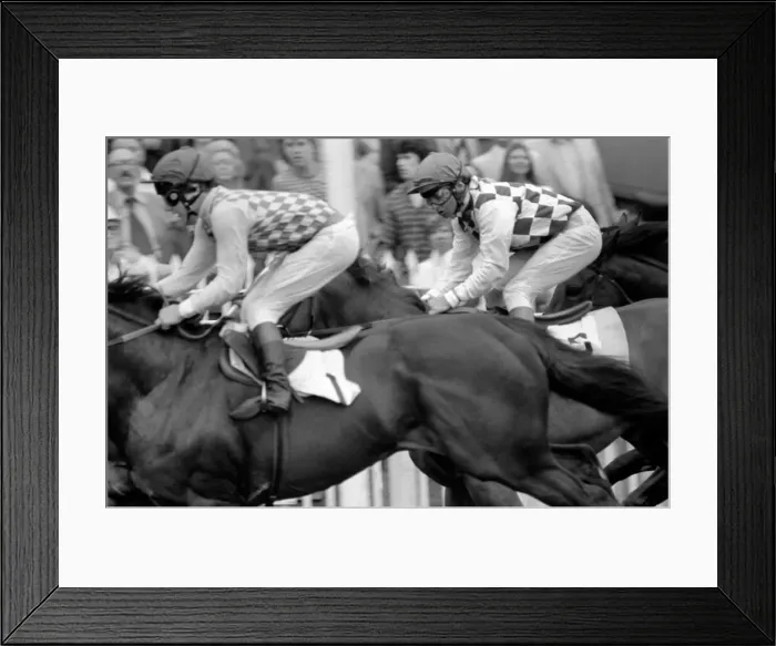 Framed Print : Fresh back from his successful win in the French Derby, Willie Carson rode at Lingfield Framed Print : Fresh back from his successful win in the French Derby, Willie Carson rode at Lingfield