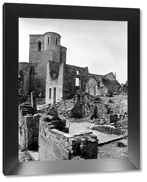 General views of the village of Oradour-Sur-Glane in South-Western France where