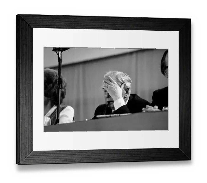 Framed Print : Prime mInister Harold Wilson during a debate on the Common Market