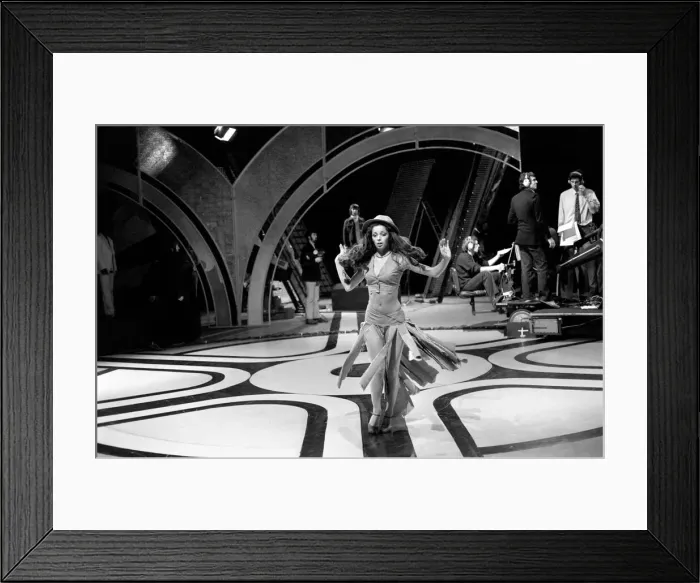 Framed Print : Filming of the television music chart show Top of the Pops at the BBC Studios Framed Print : Filming of the television music chart show Top of the Pops at the BBC Studios